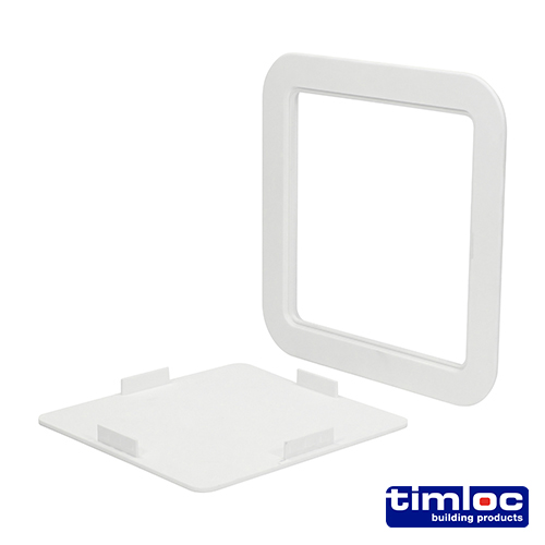 Access Panel Clip 205mm x 205mm - White