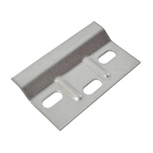 Ribbed Wall Plate BZP - 68.5x38mm