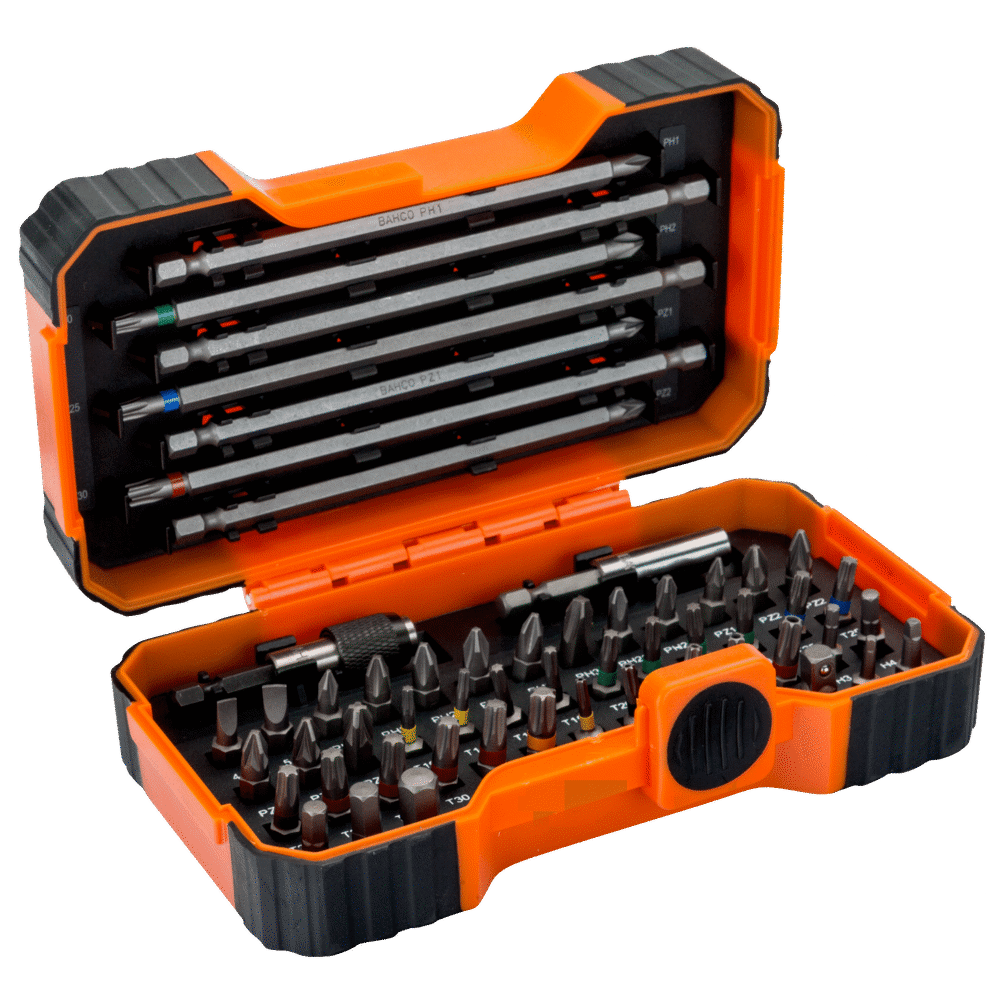 1/4&quot; Bit Set For Slotted Screws - 54pcs