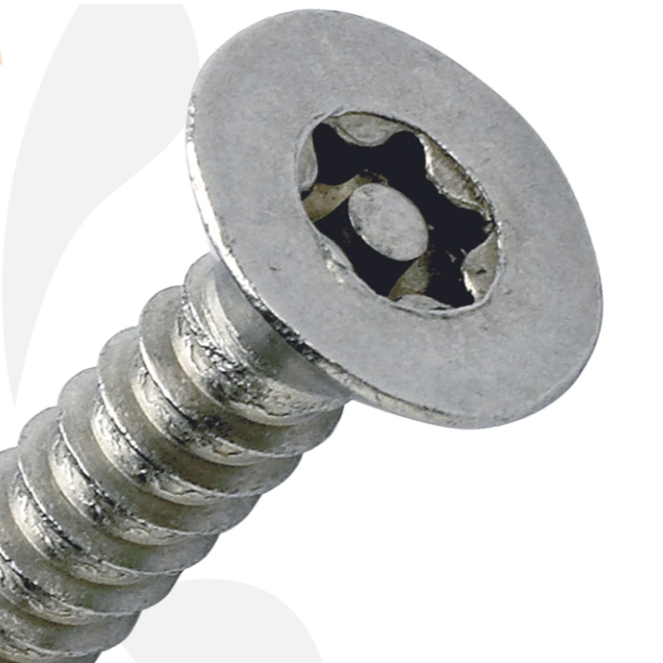 Countersunk Pin Torx Security Self Tapping Screw - 8 x 1&quot; (Pack of 50)