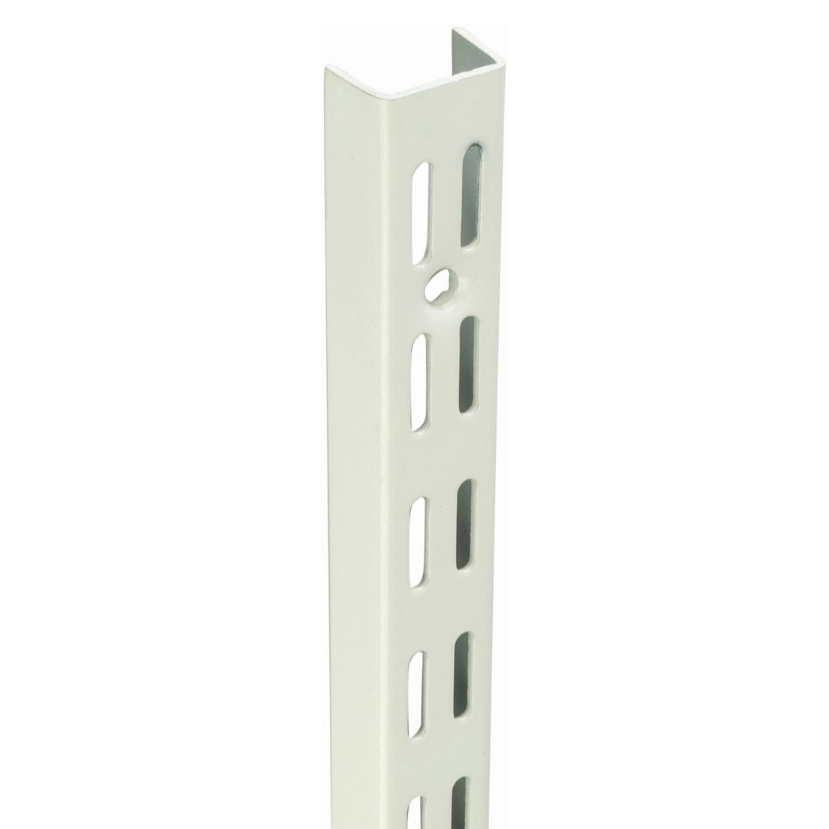 Twin Slot Shelving Upright 1000mm White