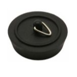 Bath Plug And Chain Ball - Black