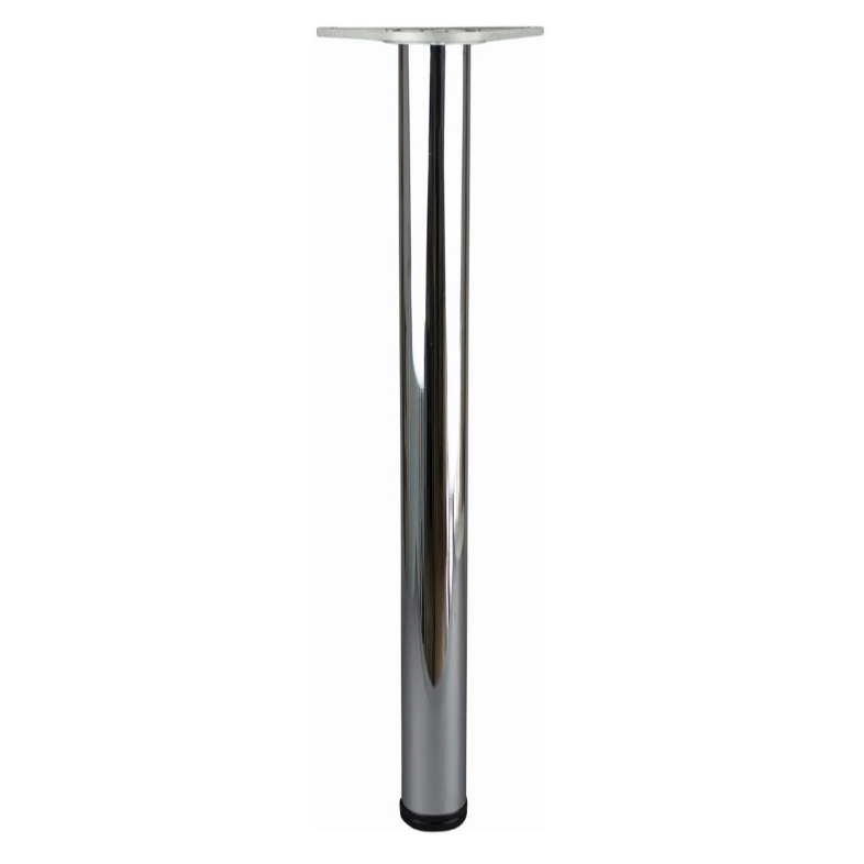 Table Breakfast Bar Leg 710mm x 60mm Polished Chrome
