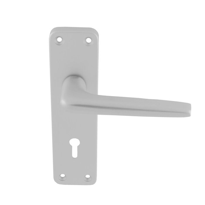 Aluminium Handle Lever On Lock Backplate  