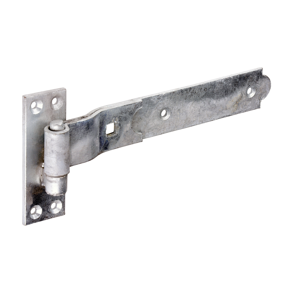 Cranked Hook & Band Gate Hinge 10&quot; (254mm) Galvanised - 1 Pair