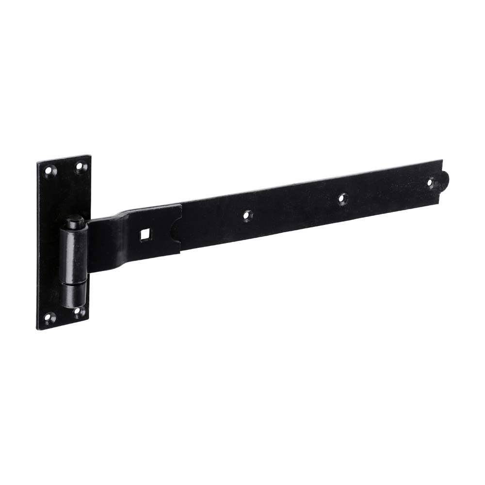 Cranked Hook & Band Gate Hinge 18&quot; (450mm) Black - 1 Pair