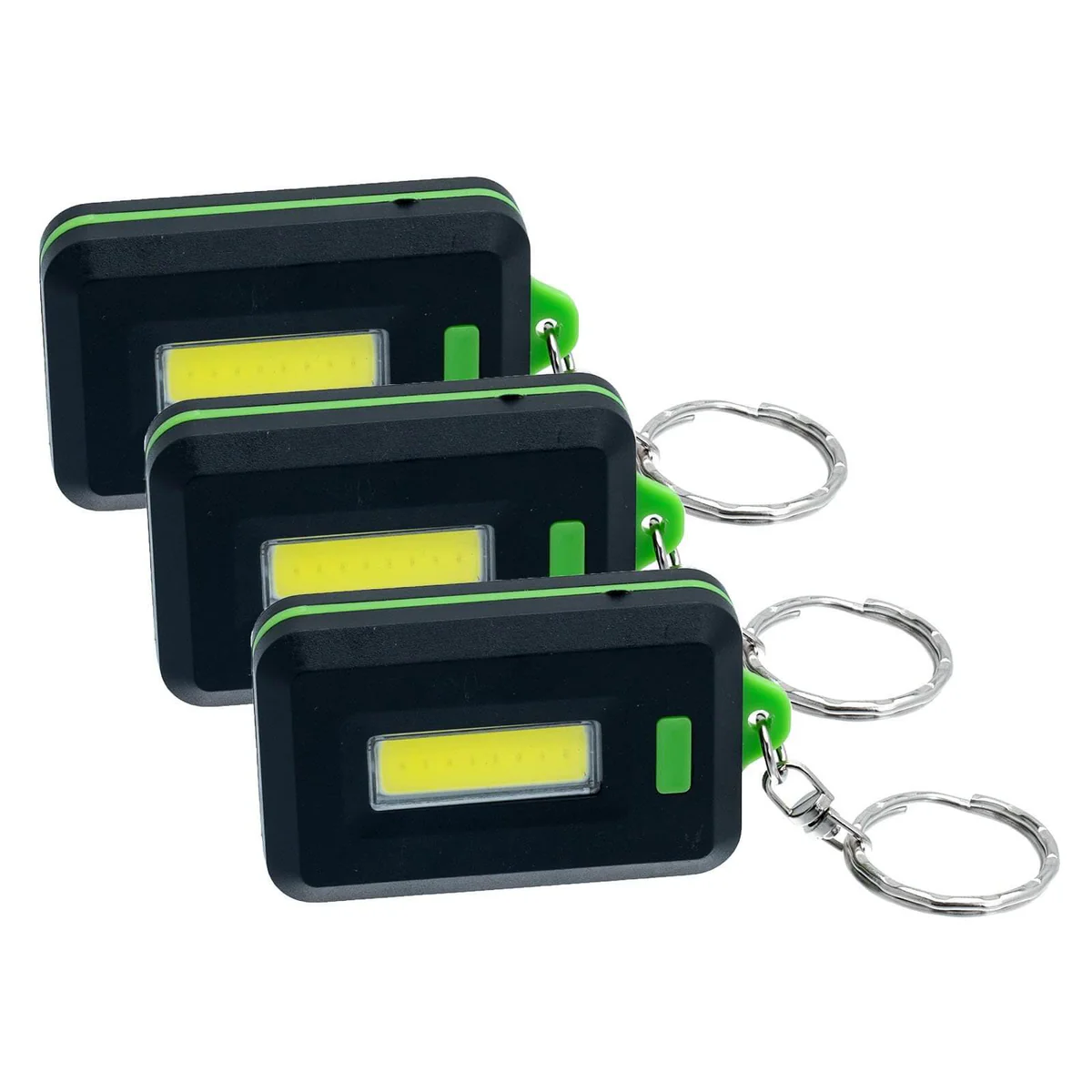 LitezAll 120 Lumen COBFOB LED Keychain Pack of 3
