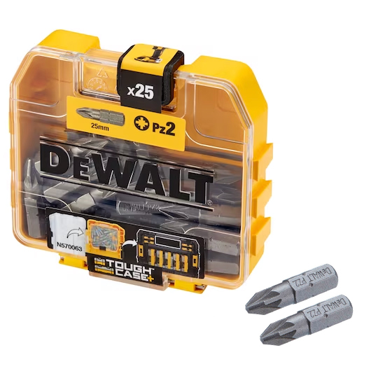 DeWalt PZ2 Bits Tough Case of 25 Bits