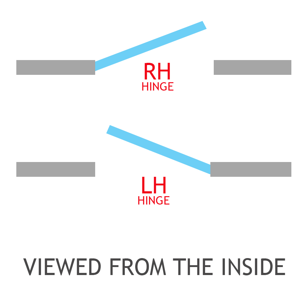 Restricted Friction Hinges Side Hung 16&quot; Left Hand (Pair)