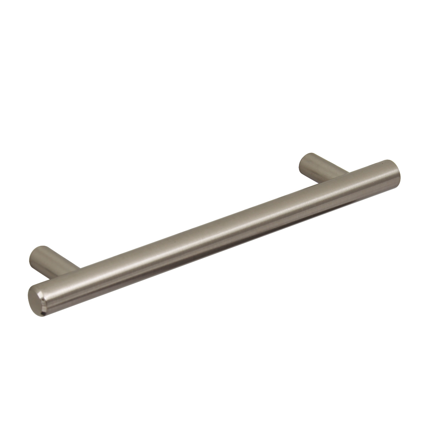 T- Bar Cabinet Handle Brushed Nickel 96mm Screw Centres