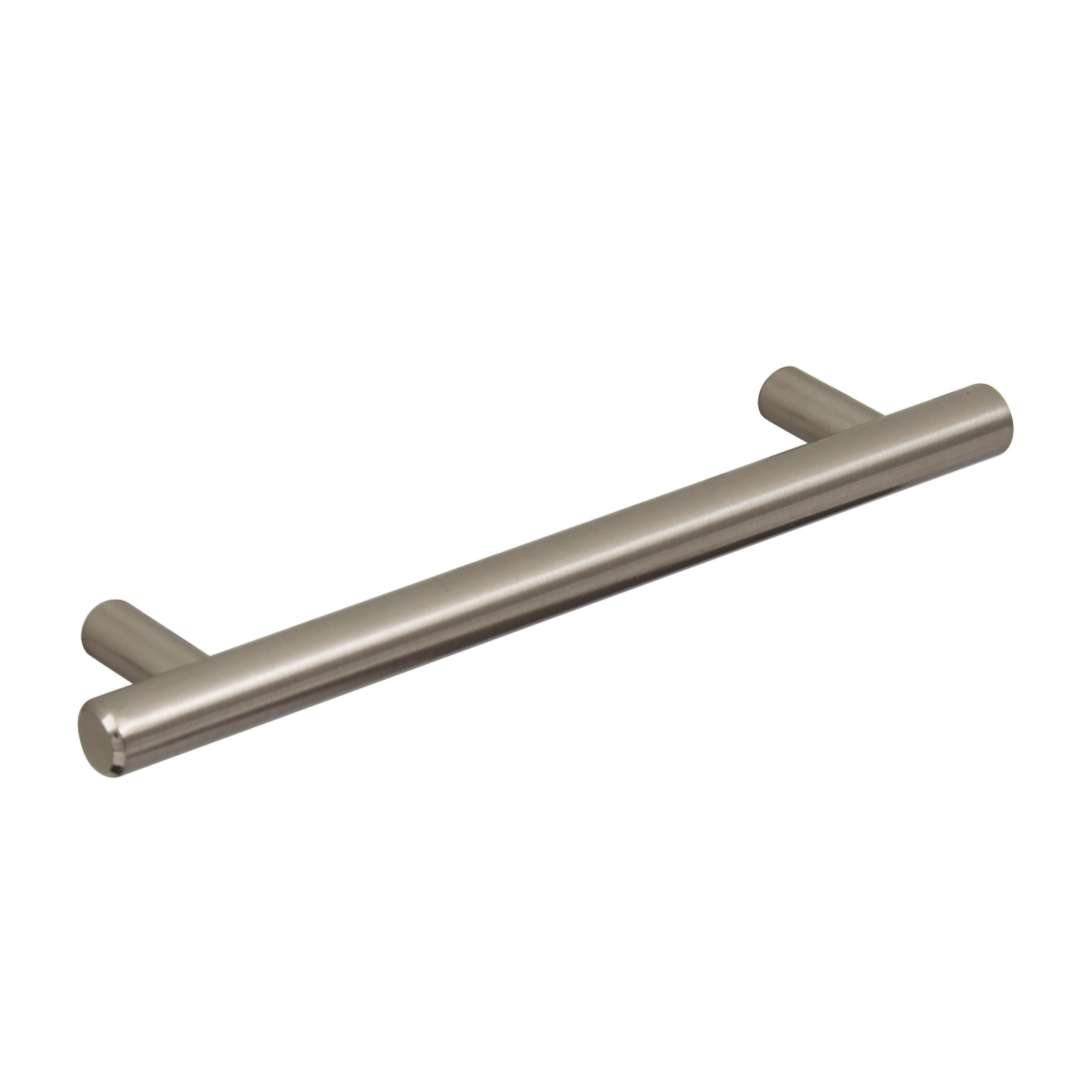 T- Bar Cabinet Handle Brushed Nickel 128mm Screw Centres