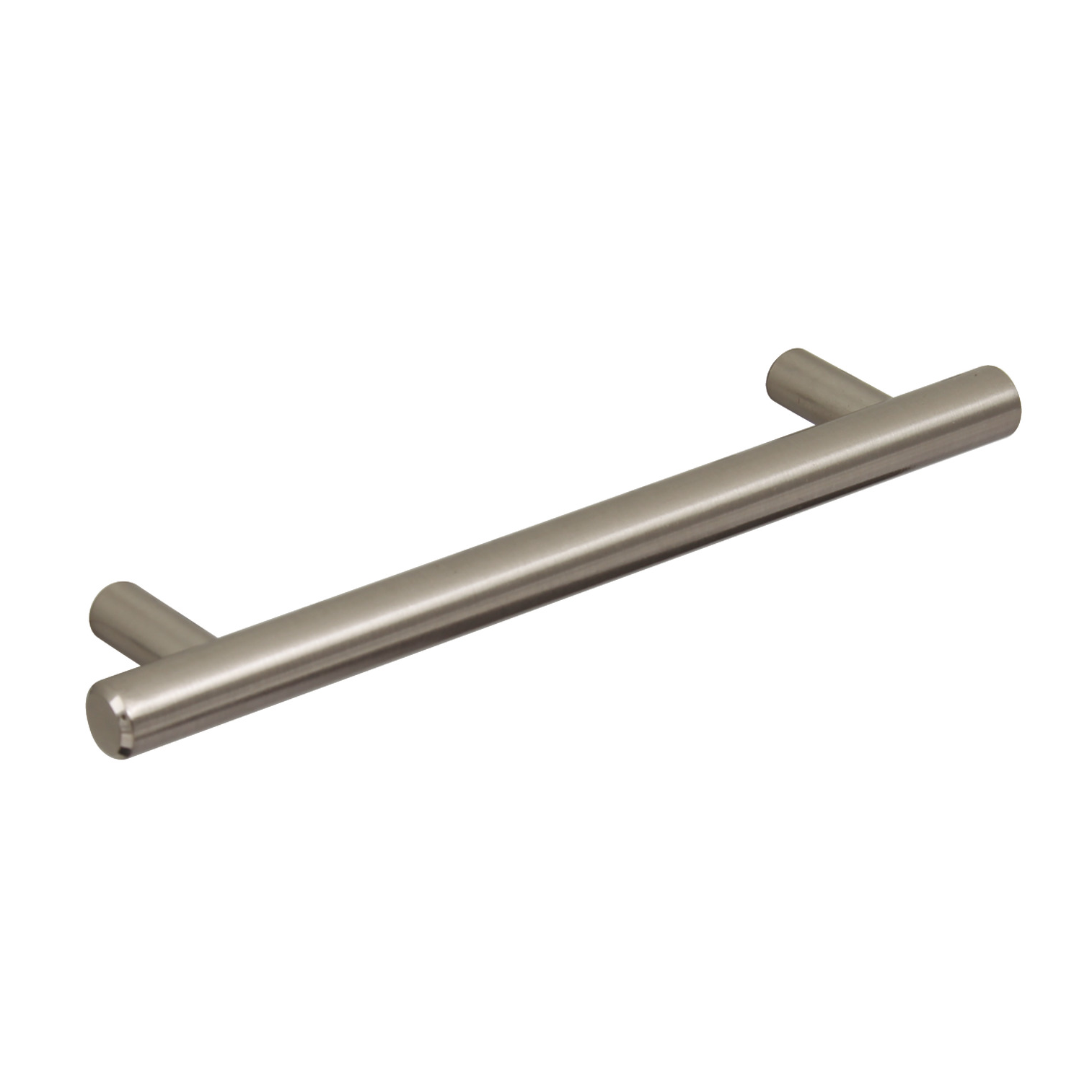 T- Bar Cabinet Handle Brushed Nickel 156mm Screw Centres