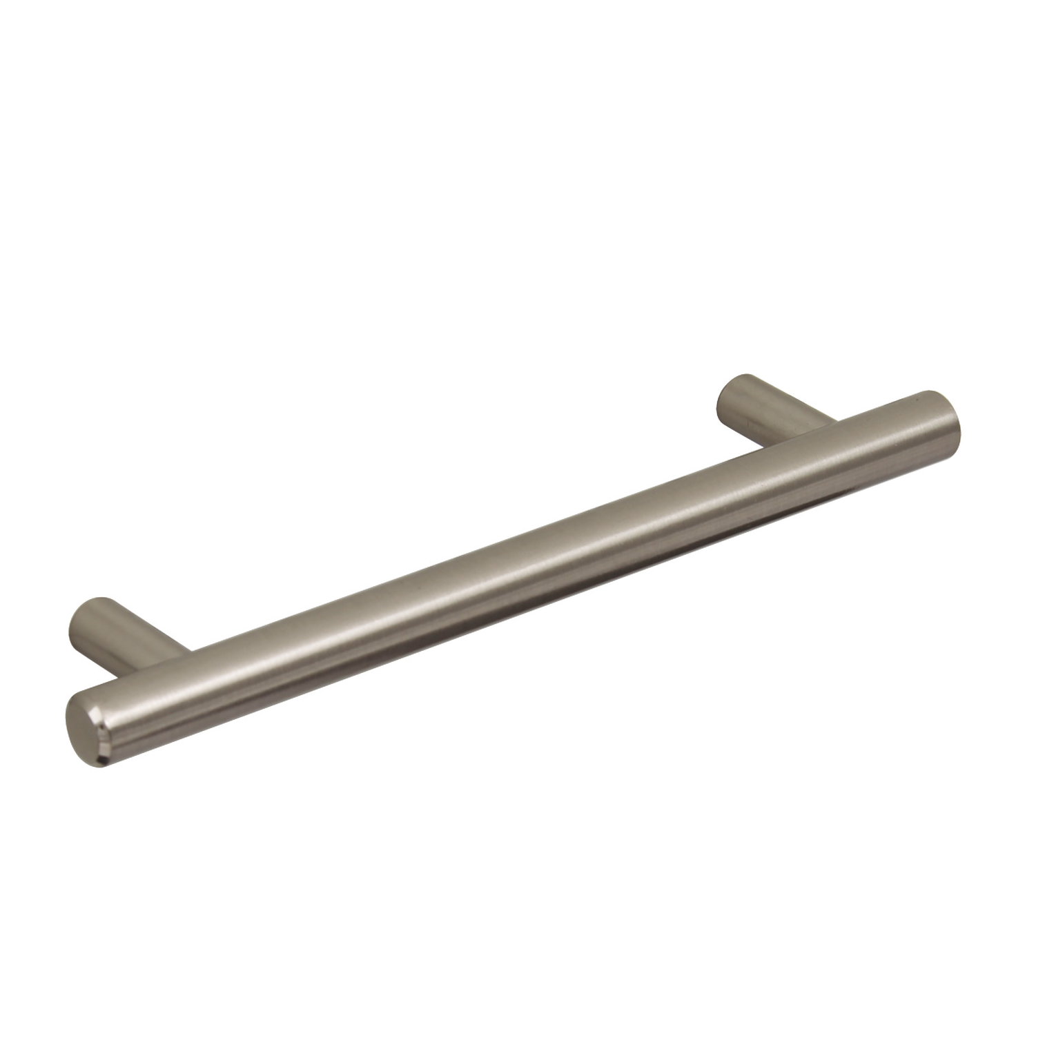 T- Bar Cabinet Handle Brushed Nickel 160mm Screw Centres