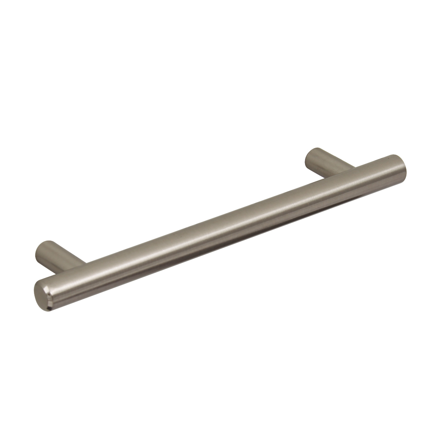 T- Bar Cabinet Handle Brushed Nickel 306mm Screw Centres