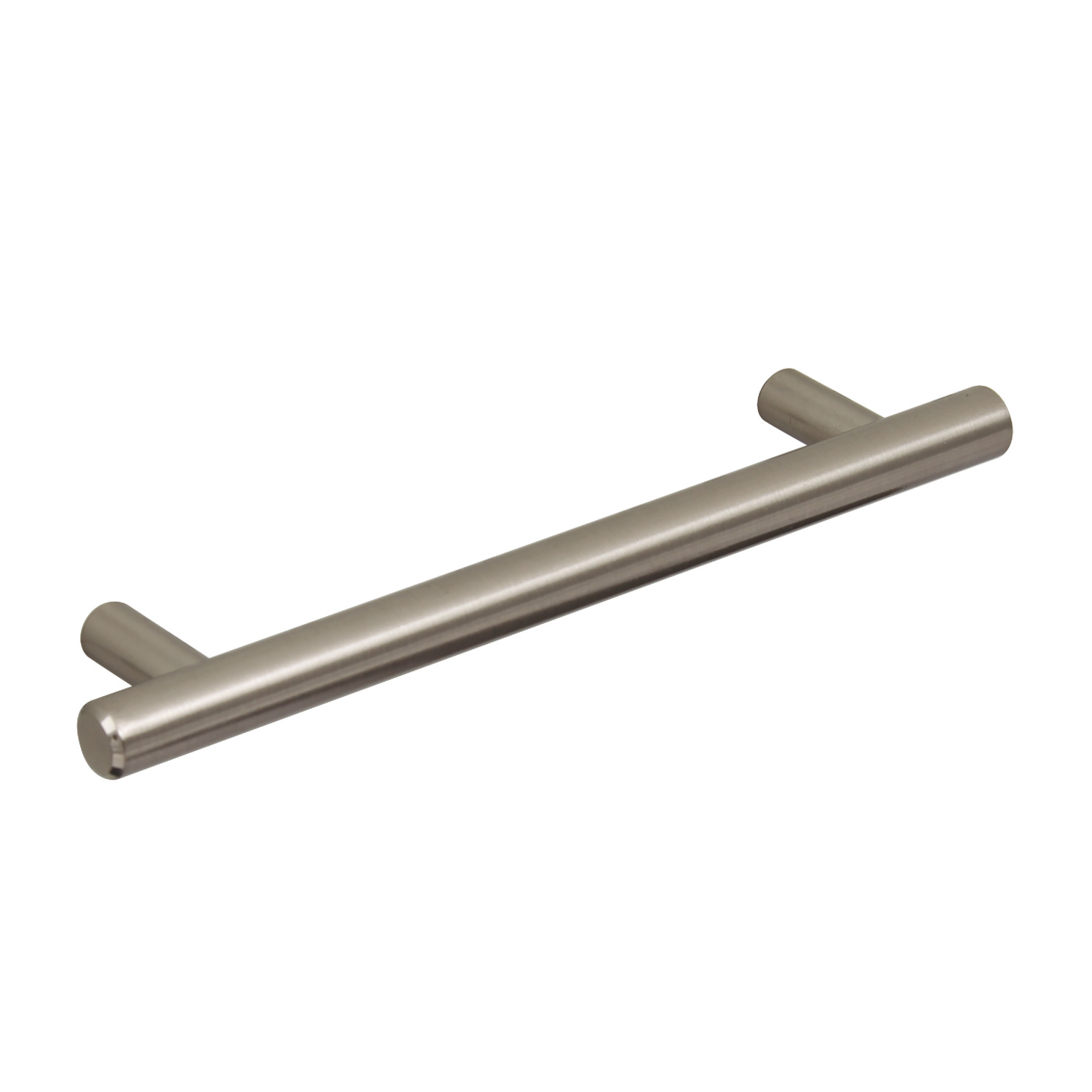 T- Bar Cabinet Handle Brushed Nickel 306mm Screw Centres