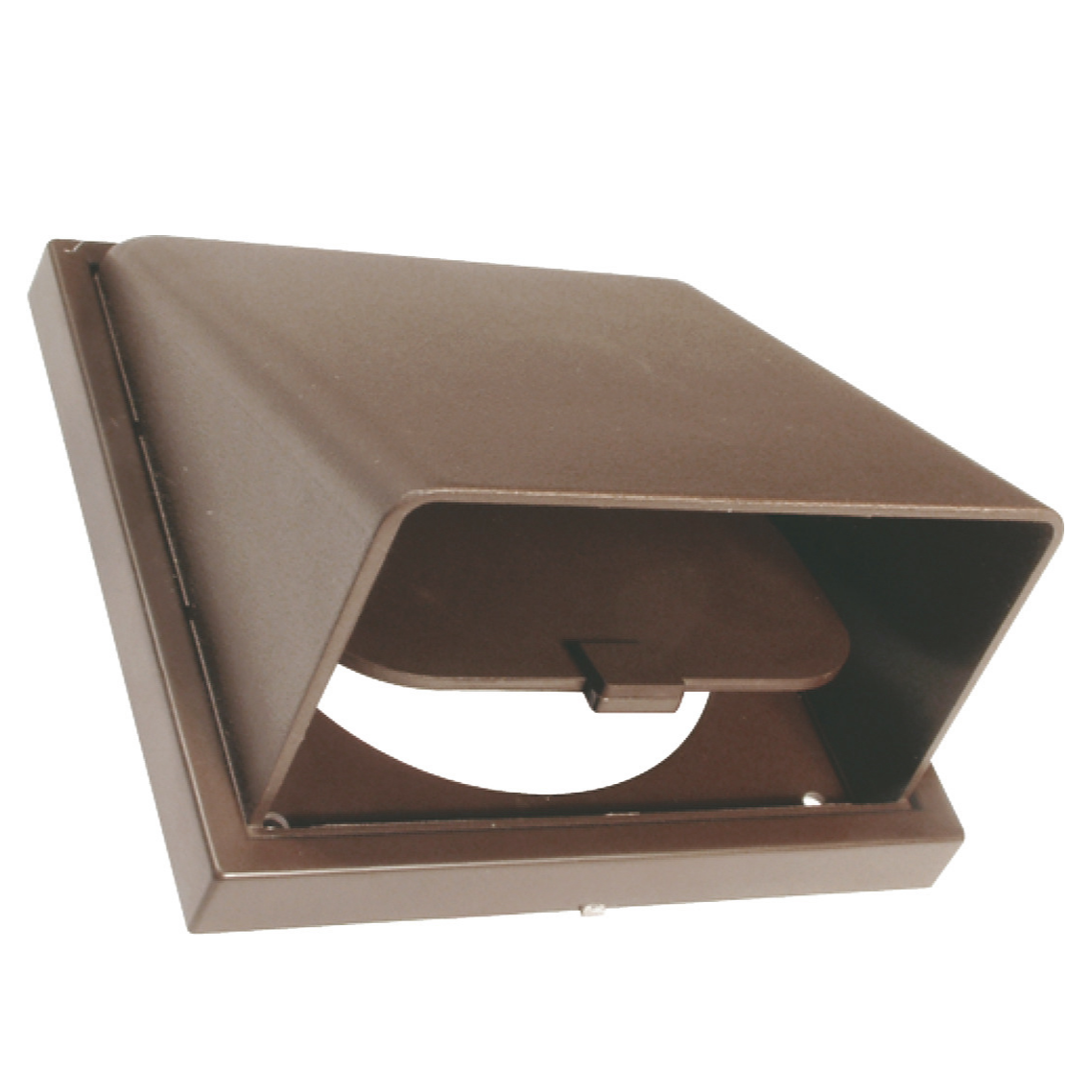 Cowled Wall Flap Vent With 100mm Spigot Brown