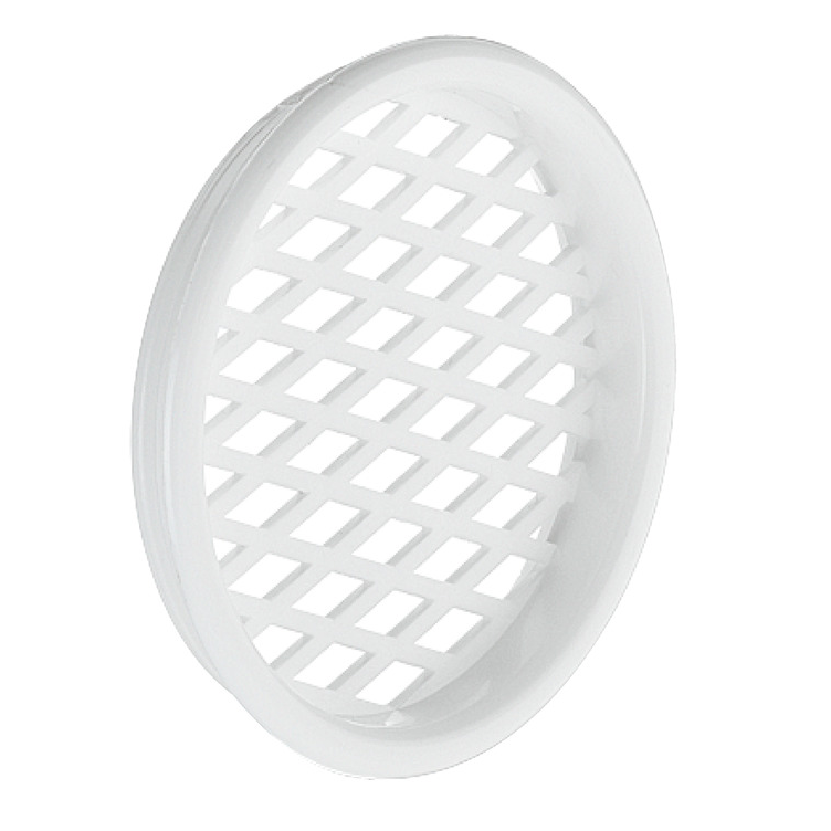 Vent Trim White 55mm Round