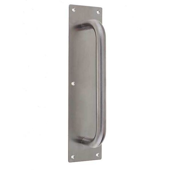 Stainless Steel Pull Handle On Plate 350mm