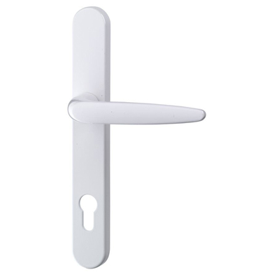 Sparta UPVC Door Handle - Long - Pz92 / 210mm Fixing Centres White