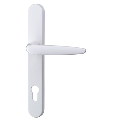 Sparta UPVC Door Handle - Long - Pz92 / 210mm Fixing Centres White