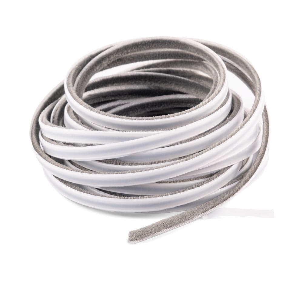Brush Pile Self Adhesive 5mm x 5m Grey