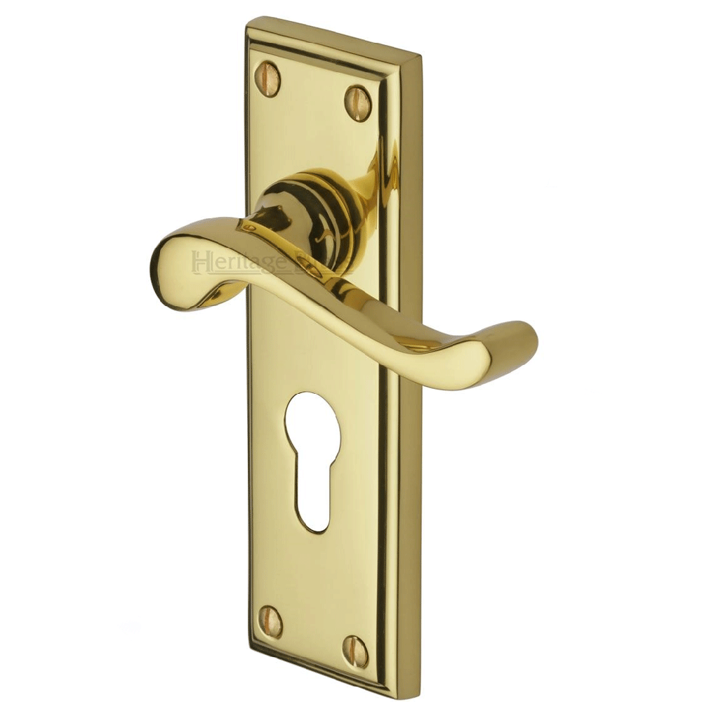 Edwardian Handle On Backplate - Various Finishes & Options